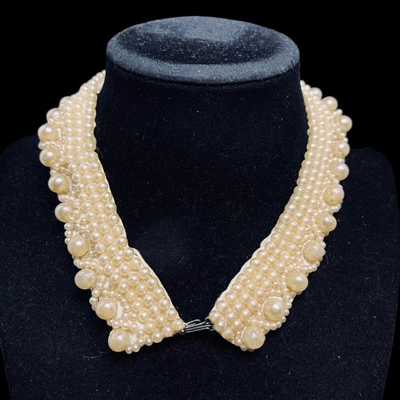 Glentex Accessories - Vintage Glentex Faux Pearl Collar Clothing Accessory (5049)